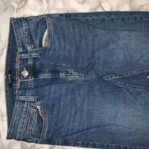 George High-Rise Stretch Blue Jeans